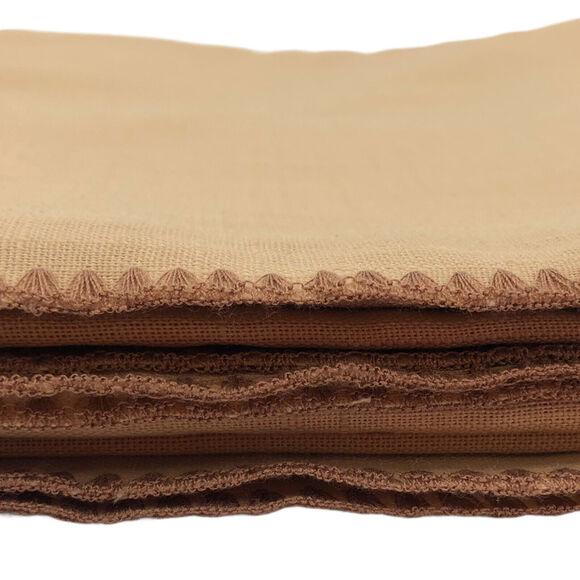 VTG Crown Manor Tablecloth 60" X 84" Brown Minimalist Cottagecore Cabin USA New - Picture 8 of 12